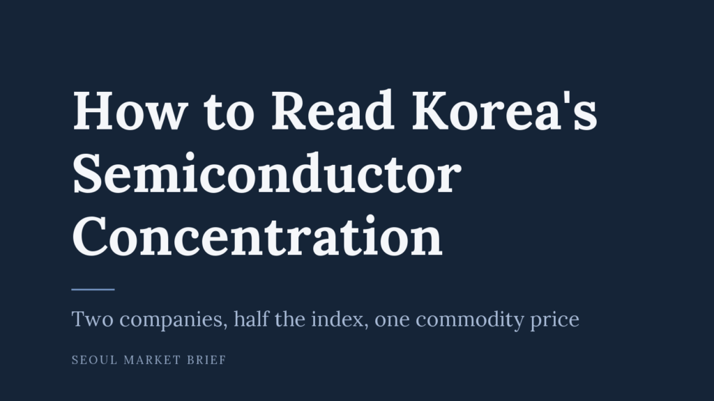 Seoul Market Brief cover - How to Read Korea's Semiconductor Concentration